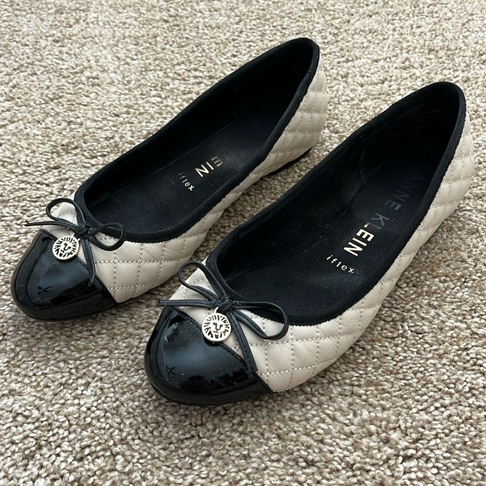 Anne Klein Cap Toe Flats